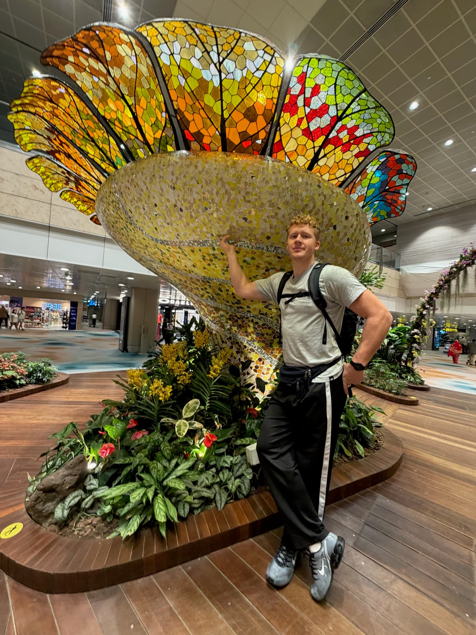 A layover in Singapore airport