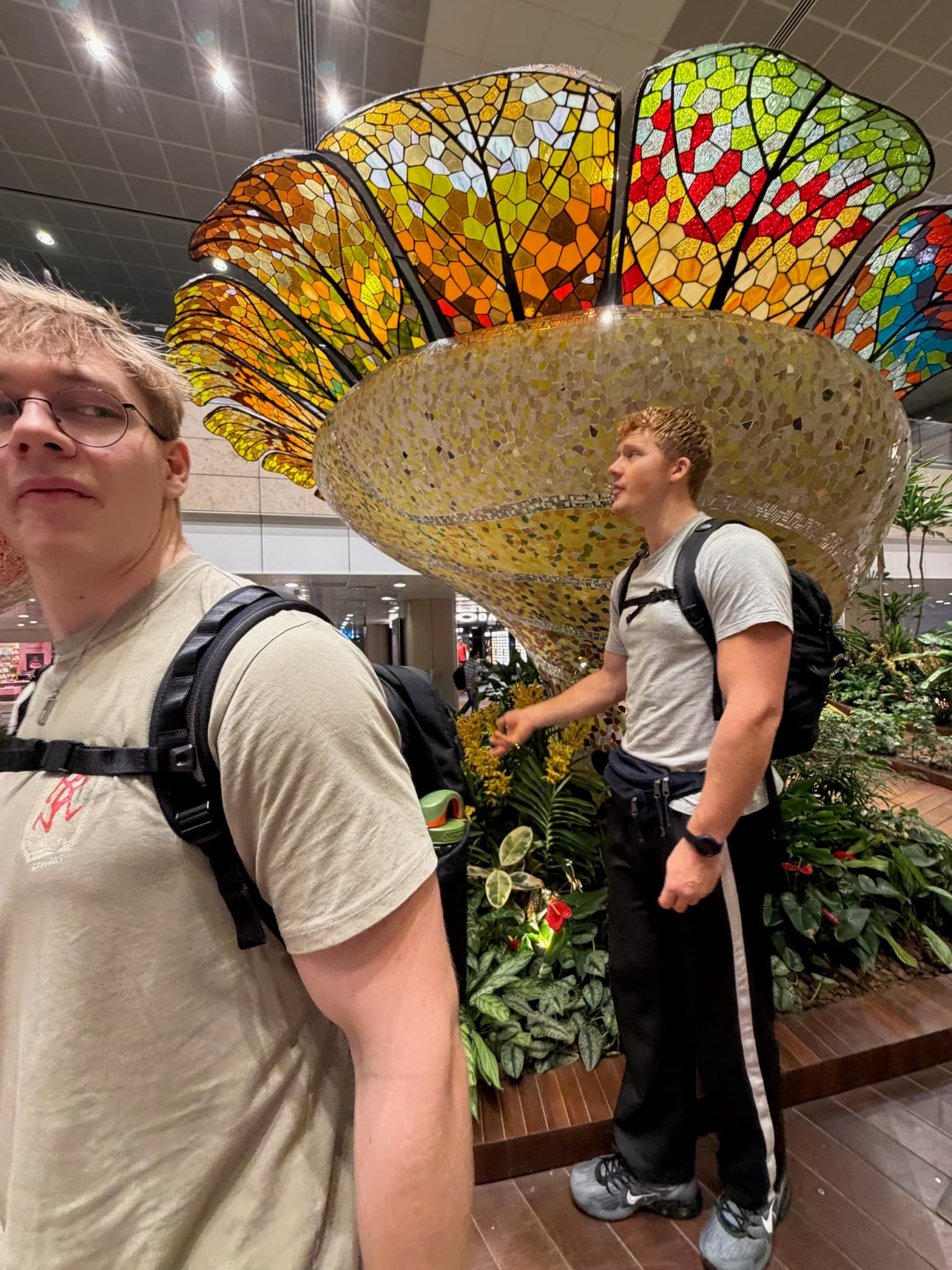 A layover in Singapore airport