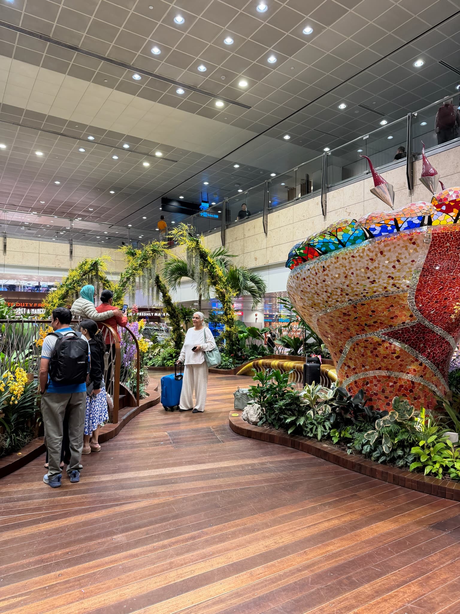A layover in Singapore airport